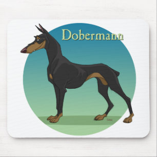 dobermann mouse pad