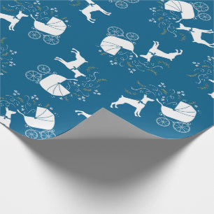 Dobermann Pinscher Baby Shower Wrapping Paper