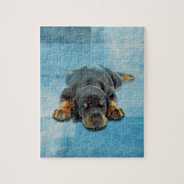 Dobermann Puppy - Doberman Pinscher Jigsaw Puzzle (Vertical)