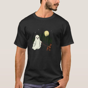 Dobermann Walking Ghost Halloween Funny Kids Costu T-Shirt