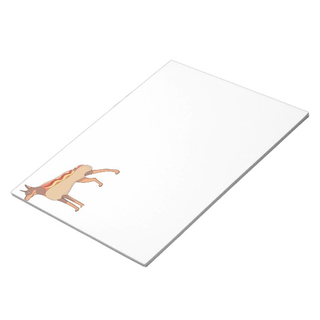 dobie hot dog notepad (Angled)