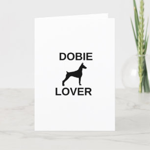 dobie lover 2 holiday card