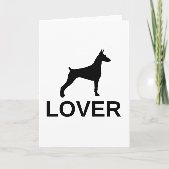 dobie lover holiday card (Front)