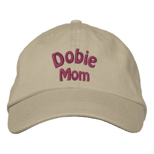 Dobie Mom Doberman Embroidered Cap