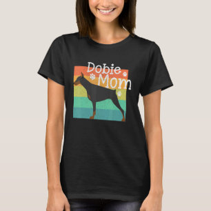Dobie Mom Mother Doberman Pinschers Dog Vintage T-Shirt