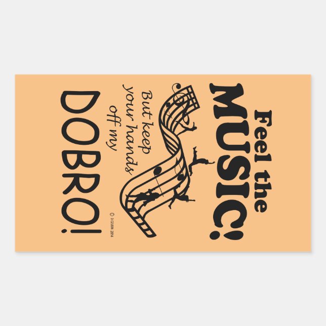 Dobro Sentez La Musique Sticker Rectangulaire (Devant)