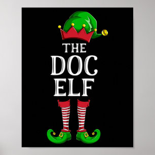 Doc Elf Matching Family Group Christmas Party Paja Poster