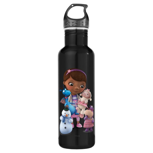 Doc McStuffins and Her Animal Friends 710 Ml Water Bottle (Front)