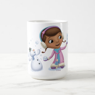 Doc McStuffins Doc And Chilly Playing In Snow Coffee Mug