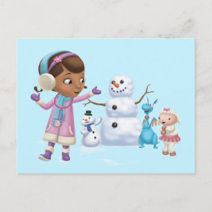 Doc McStuffins Doc McStuffins Playing In Snow Postcard