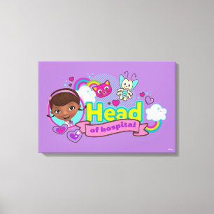 Doc McStuffins Head of Hospital Canvas Print