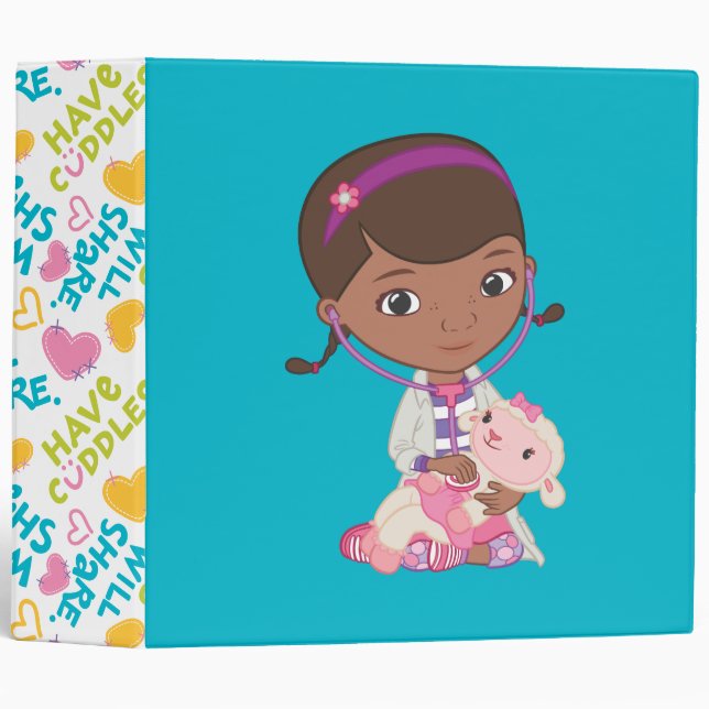 Doc McStuffins Holding Lambie Binder (Front/Spine)