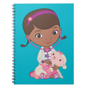 Doc McStuffins Holding Lambie Notebook