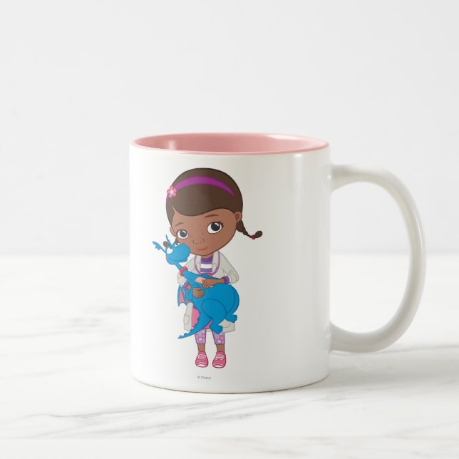 Doc McStuffins Holding  Stuffy Two-Tone Coffee Mug (Right)