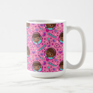 Doc McStuffins   I Care Pink Pattern Coffee Mug