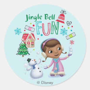 Doc McStuffins Jingle Bell Fun Classic Round Sticker
