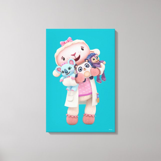 Doc McStuffins | Lambie - Hugs Given Here Canvas Print (Front)