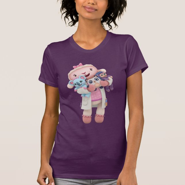 Doc McStuffins | Lambie - Hugs Given Here T-Shirt (Front)