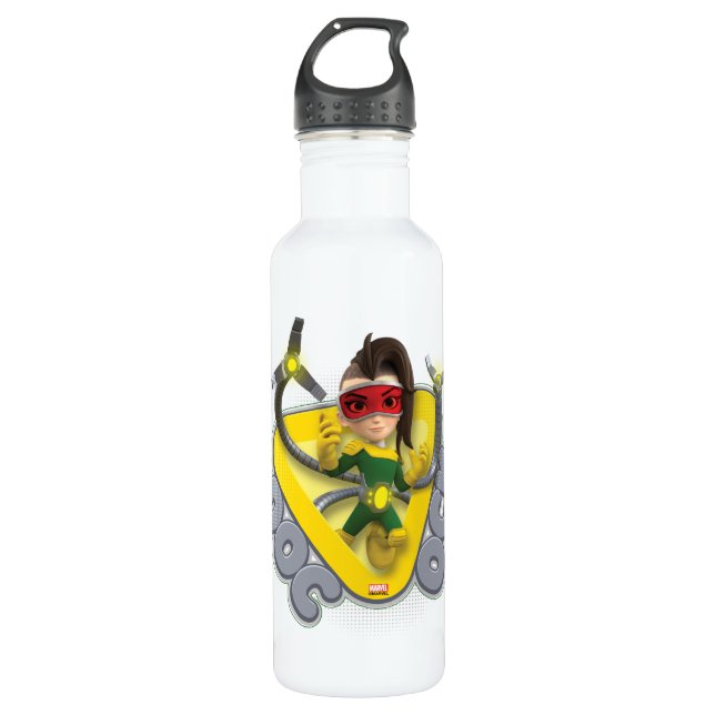 Doc Ock Character Badge 710 Ml Water Bottle (Front)