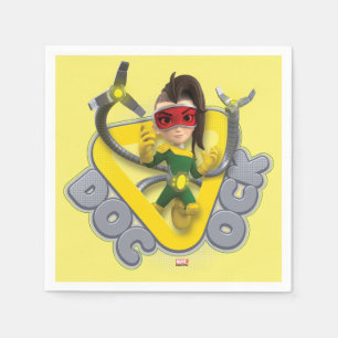 Doc Ock Character Badge Napkin