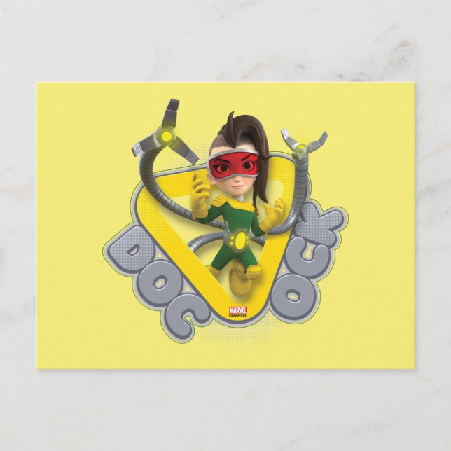 Doc Ock Character Badge Postcard (Front)