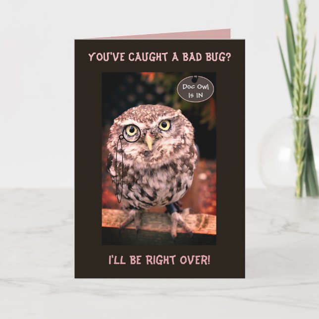 Doc Owl Get Well Card (Front)
