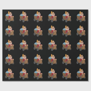 Doc Snow White Mining Cart Diamond Art Wrapping Paper
