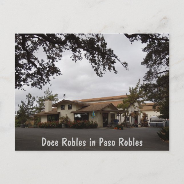 Doce Robles During Harvest Season Postcard (Front)
