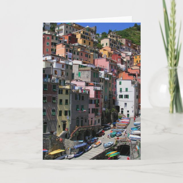 Dock à la carte de voeux de Riomaggiore (Devant)