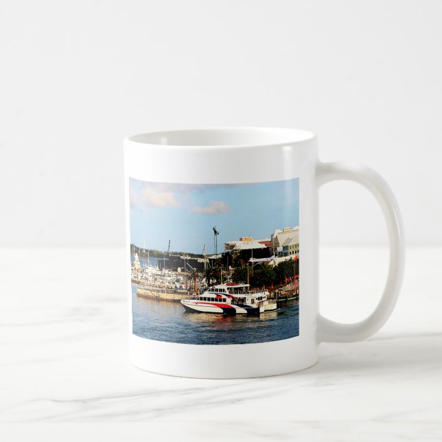 Dock at King's Wharf Bermuda Coffee Mug (Right)