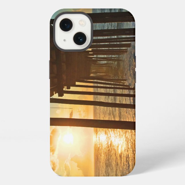 Dock At Sunrise iPhone Case (Back)