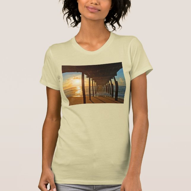 Dock At Sunrise  T-Shirt (Front)