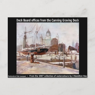 Dock Board offices from Canning Graving Dock. Postcard