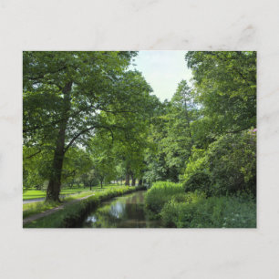 Dock Feeder Canal, Bute Park, Cardiff, Wales. Postcard