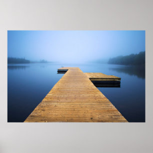 Dock on the Lake Poster