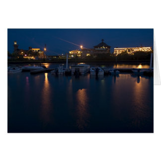 Dock Street, Cedar Key, Florida, at night