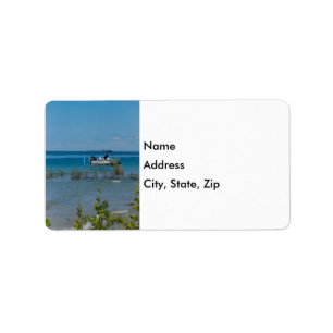 Docked At Mackinac Address Labels