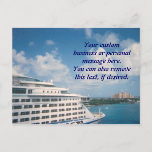 Docked in Nassau Postcard