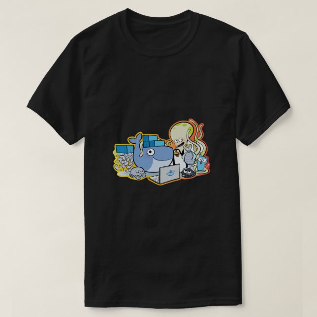 Docker family  T-Shirt (Design Front)