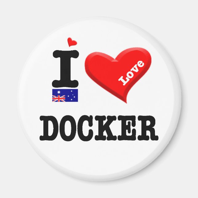 DOCKER - I Love Magnet (Front)