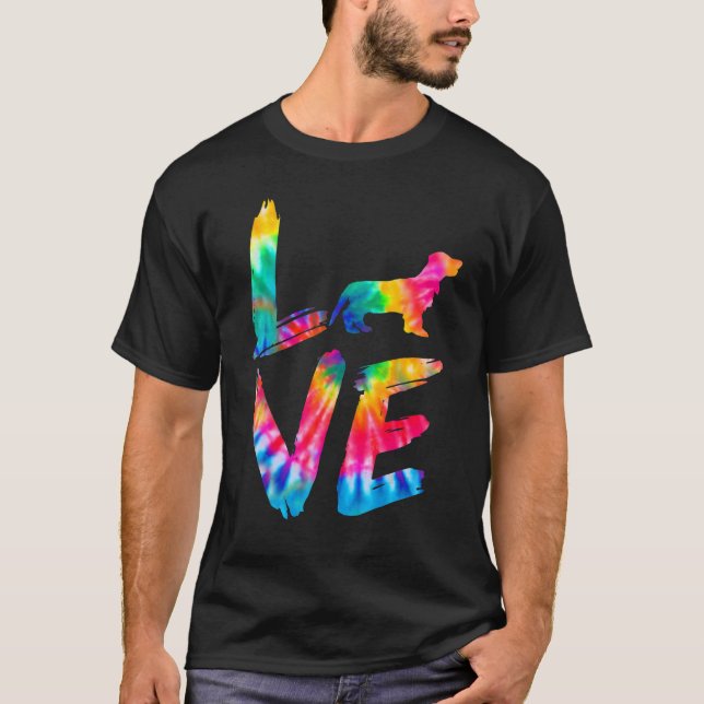 Docker Tie Dye Love Dog Mom Dad T-Shirt (Front)
