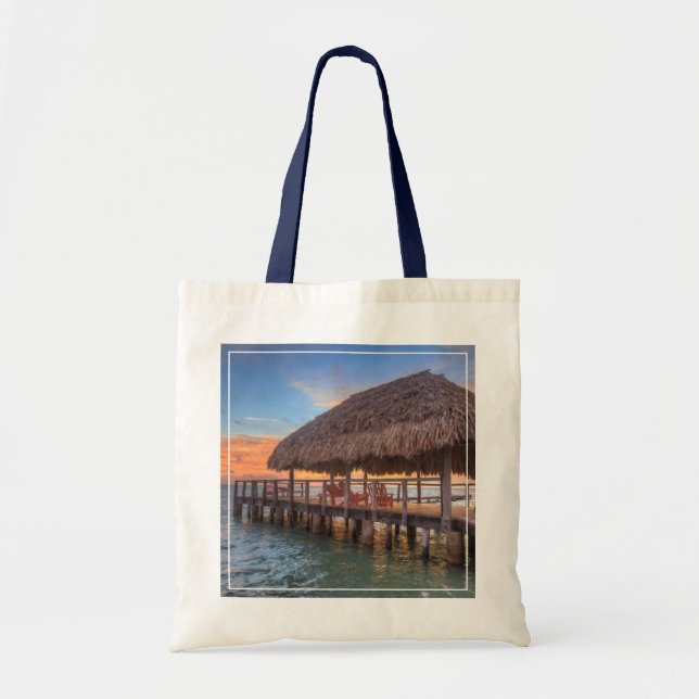 Dockside Sunrise Tote Bag (Front)