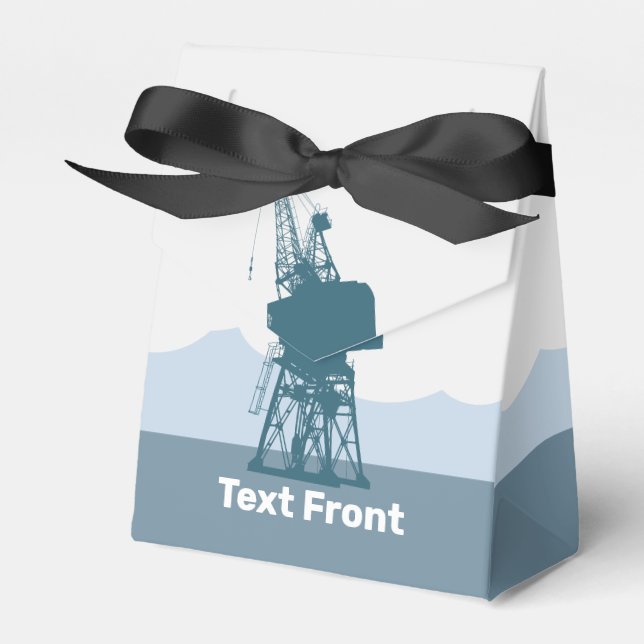 Dockyard Crane Favor Box (Front Side)