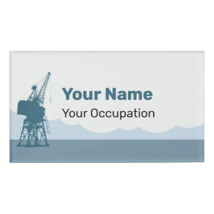 Dockyard Crane Name Tag