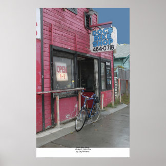 Doc's Bike Shop, Stockton, California Poster