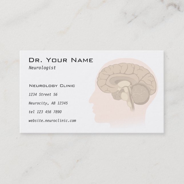 Docteur carte de visite de neurologue ou de (Devant)