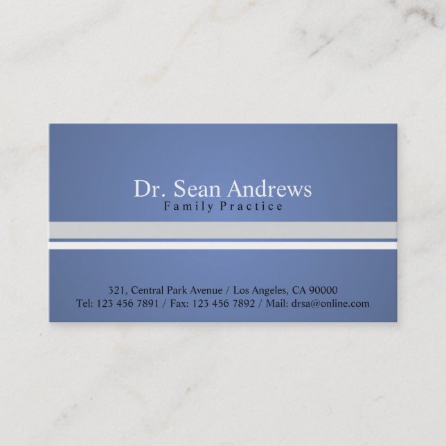 Docteur - cartes de visite (Devant)