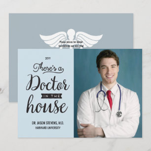 Docteur en Maison Faire-part Médicale de diplôme