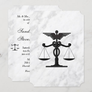 Docteur et avocat Faire-part de mariage