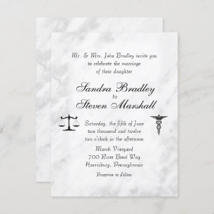 Docteur et avocat Faire-part de mariage